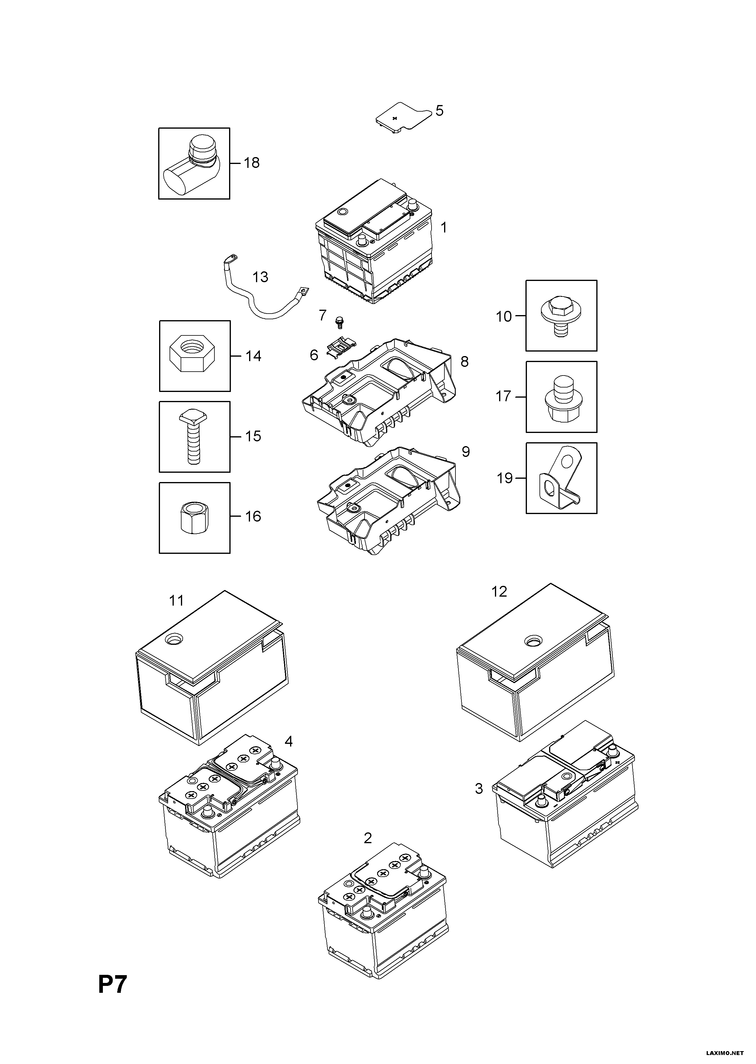 Opel 62 01 252 - Starter Battery parts5.com