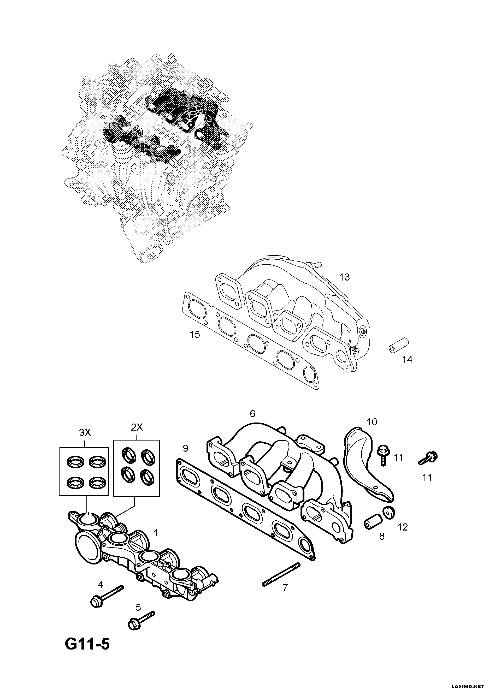 Opel 45 06 108 - Uszczelka, kolektor dolotowy parts5.com